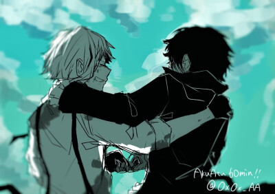 p站搬运无授权侵删致歉 文豪野犬 中岛敦 芥川龙之介 芥敦 新双黑