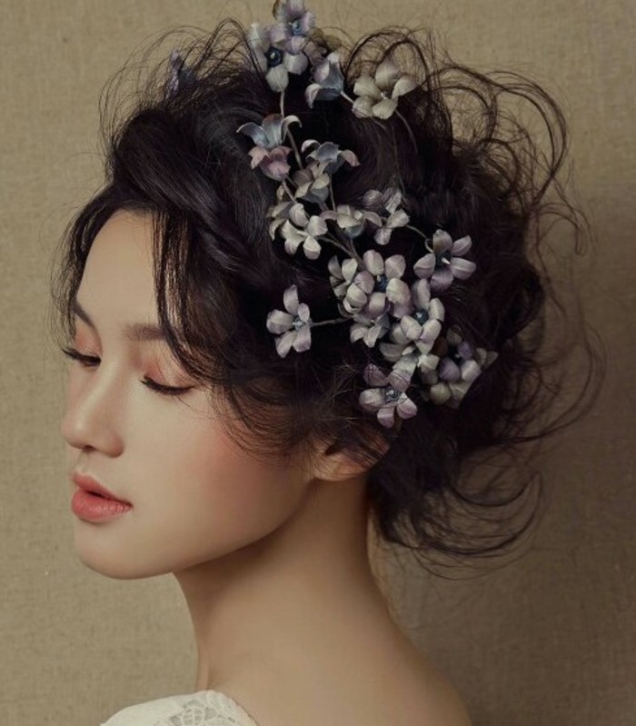 新娘抽丝造型,小清新