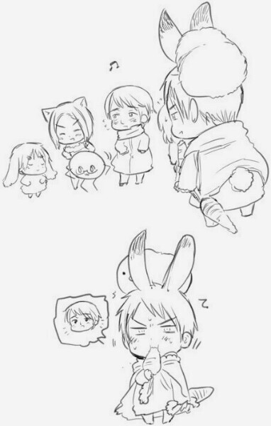 【二次元|动漫|橡皮章素材|aph|黑塔利亚】【本家图|官方|普兔】