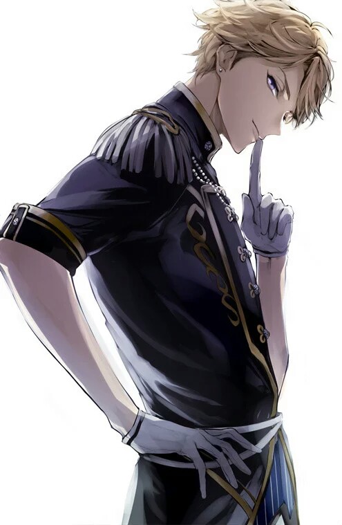 动漫美男 金发 贵族 骑士装 制服 大图 高清图 by:无言 侵权删