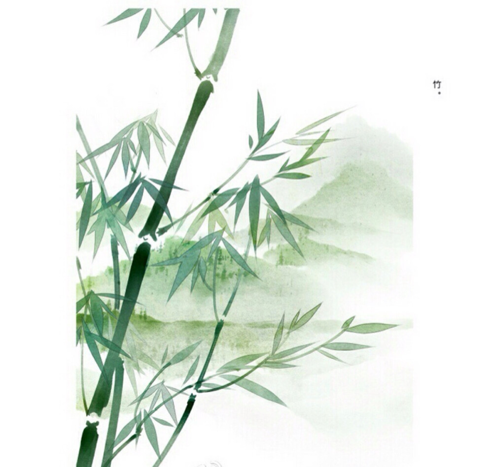 竹林画法动漫图片