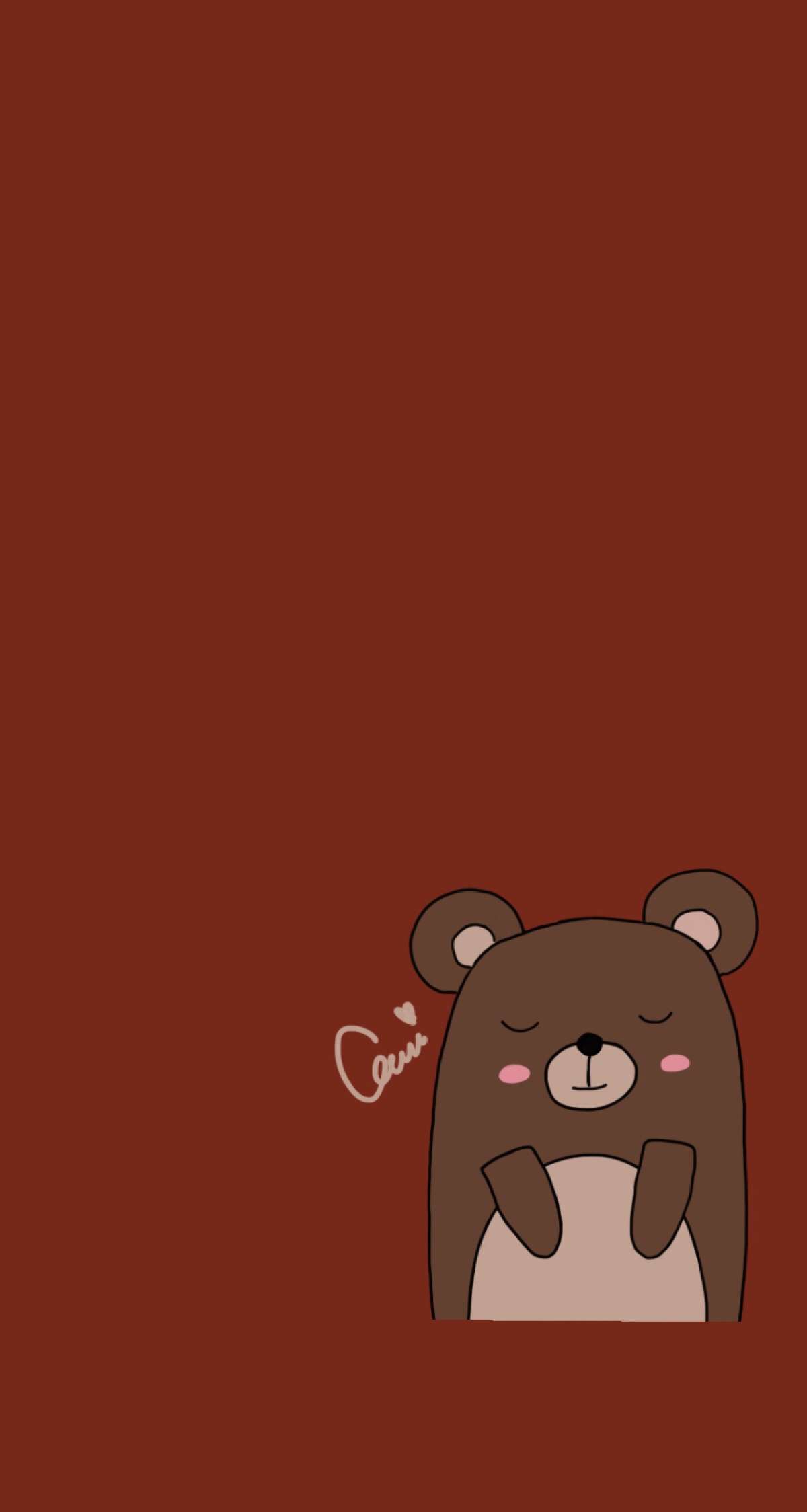 原创iphone壁纸套图背景,插图,可爱,小熊