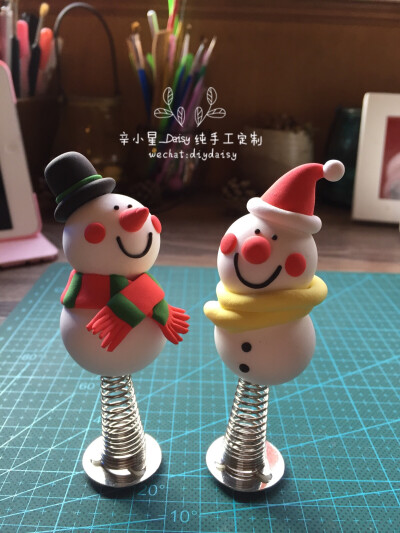 超轻粘土雪人摇摇乐