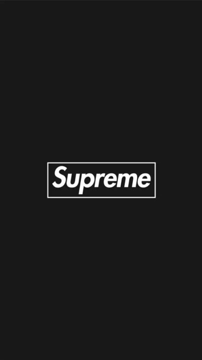 supreme logo 黑白,supremelogo黑白 supreme 潮牌 黑白 简约 高清iphone壁纸