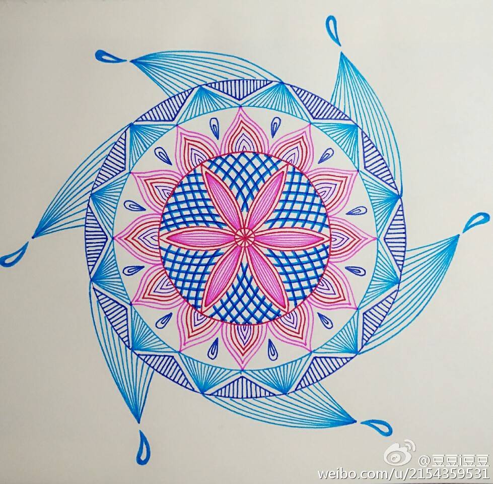 缠绕画教程,曼陀罗