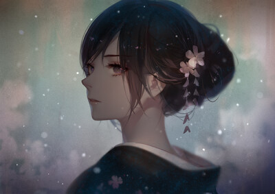 【花葬】二次元 插画 厚涂 动漫 ask画师 图源来自微博,侵删.