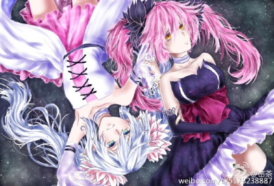 小花仙#双生#天使与恶魔@这张画了挺长时间,双生花梗要不要这么 !!