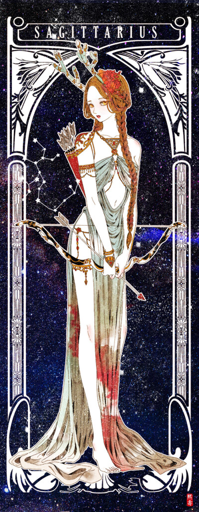 blog.me 塔罗牌手绘 十二星座 射手座