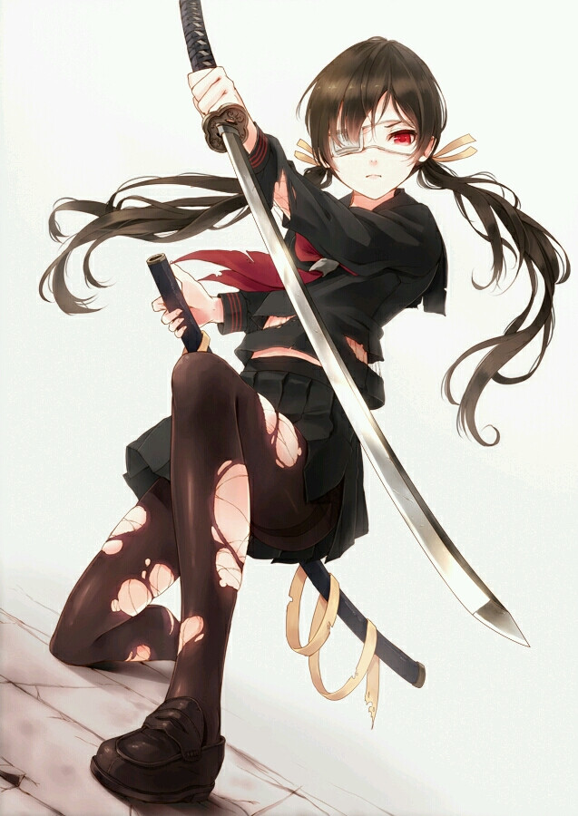 パセリ _id=20785136 #pixiv#p站#少女#动漫#二次元#酷#炫#帅#武器#刀