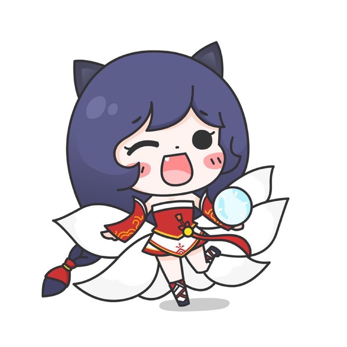 英雄联盟 lol 阿狸 萌图 可爱 九尾妖狐 游戏 ahri