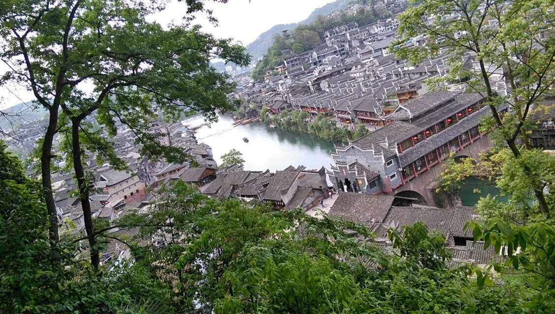 凤凰古城风景,古建筑