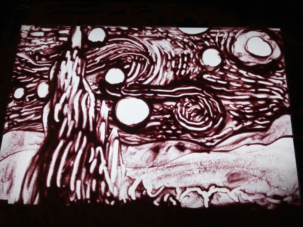 沙画——《星空》