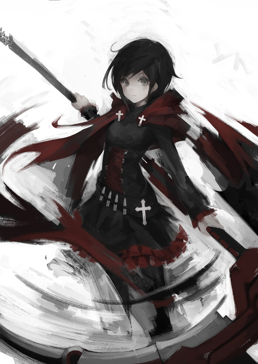 动漫 插画 rwby 封面 头像 p站 二次元 少女 画师