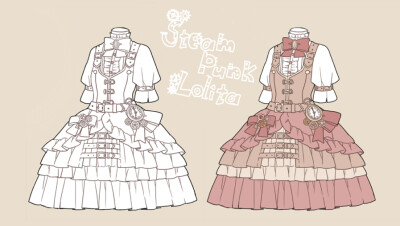 动漫 插画 人物 萝莉 洋服 洛丽塔 洋装
