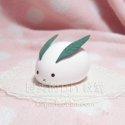 二手【定制】夏目友人帐 雪兔 摆件 超轻粘土 手工制作 动漫来图定制