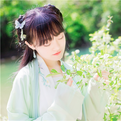 古风头像 女生头像 森系 唯美 小清新 文艺 意境 侵删 等岁月成沙 再
