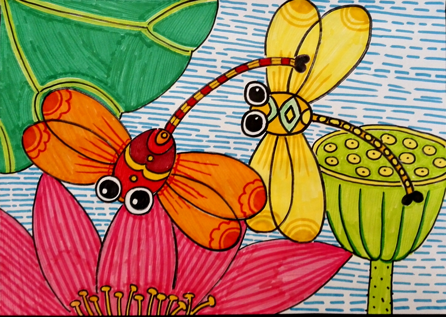 二年级美术昆虫画图片