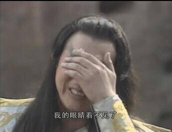 我的眼睛看不见咯