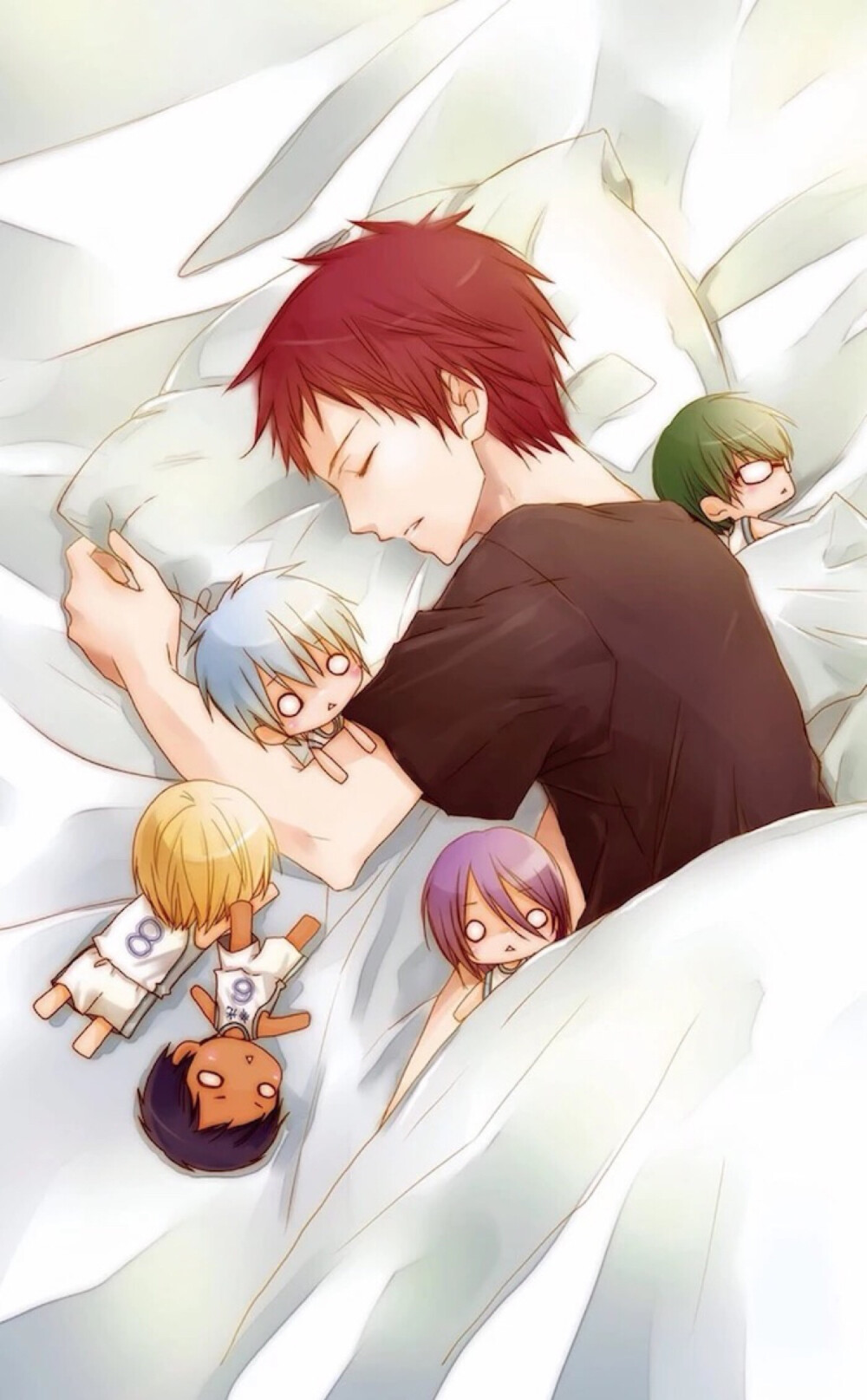 奇迹的世代除赤司君全q版睡觉