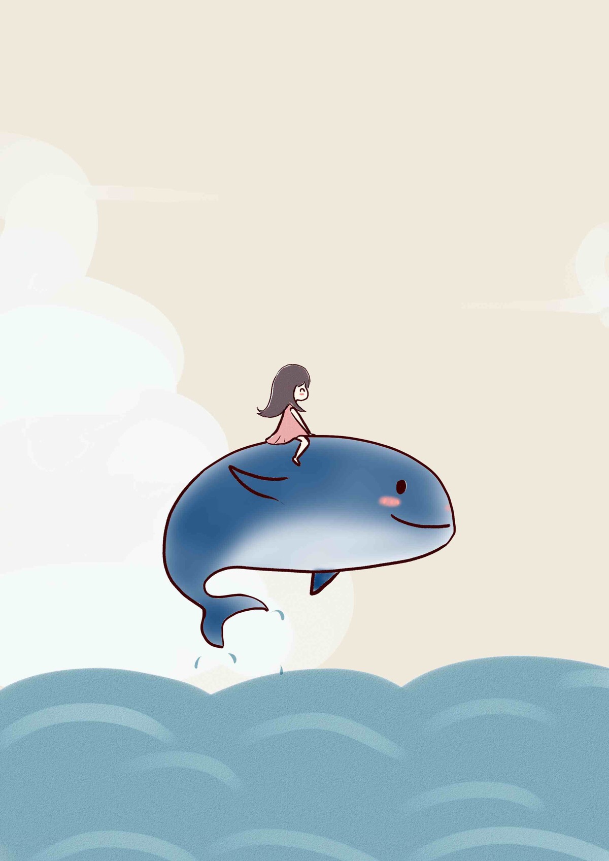 鲸鱼拟人漫画图片