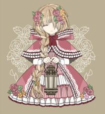 小清新 动漫美图 卡哇伊 唯美 图片 花 pixiv 零届 金发 洛丽塔 哥特