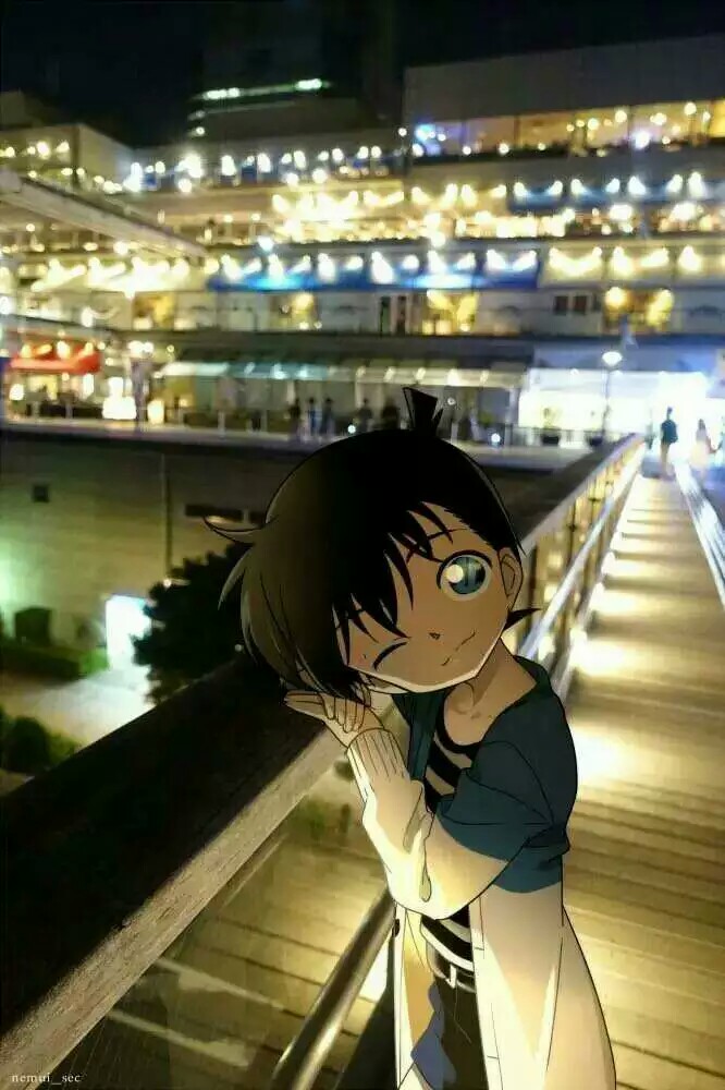 日本画家笔下的柯南>ω)