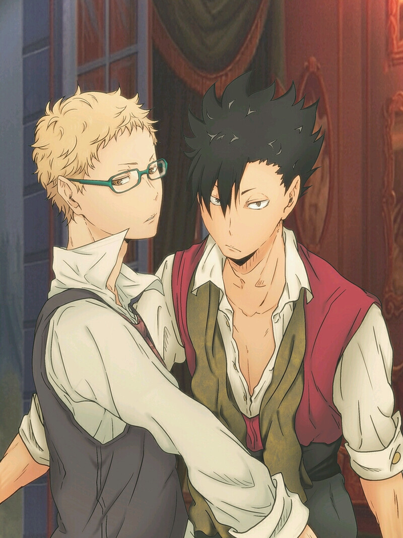 排球少年 月岛萤 黑尾铁朗 注意点好么^o