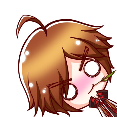 王者荣耀q版五黑表情头像 李白