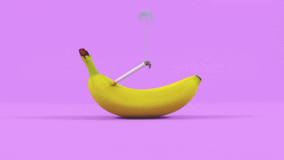 哲学动图香蕉君图片
