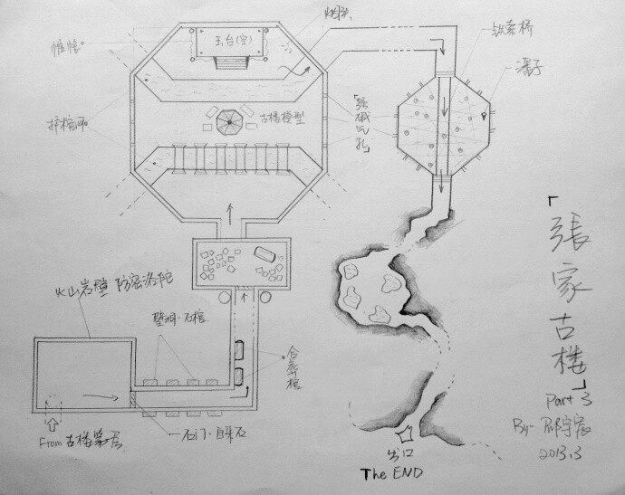 张家古楼平面图图片