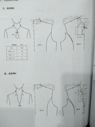 连身出领领子款式图图片