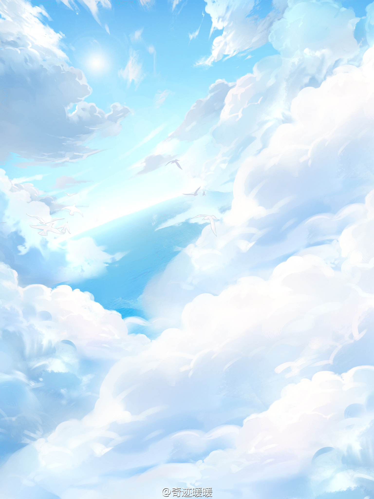 奇迹暖暖 夏沫·海歌活动·背景 云上梦境