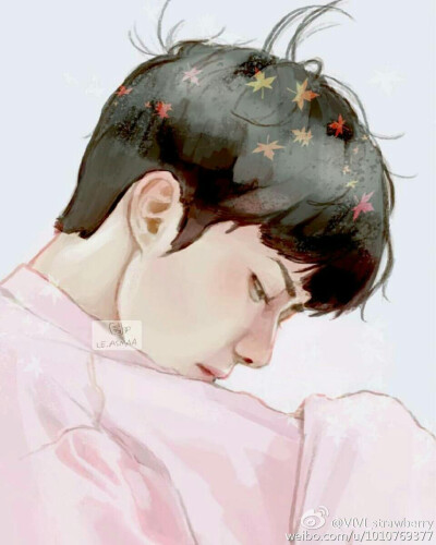 exo新歌《lucky one》 吴世勋 手绘 图源微博 看logo