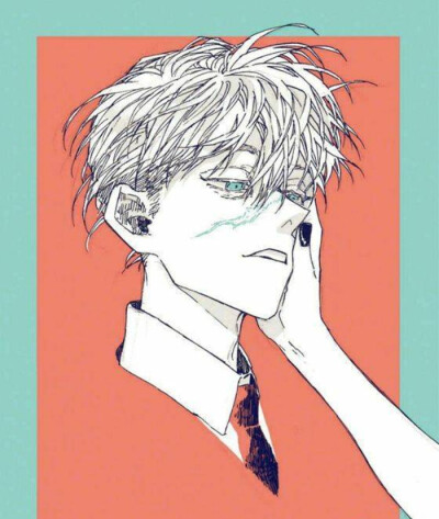 线条男头