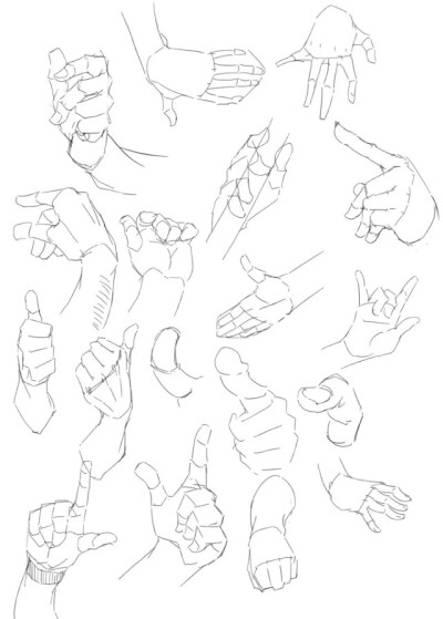 手部绘画教程#倾删