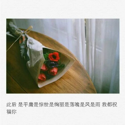 " 你一定要过的很好,不然对不起我的不打扰."