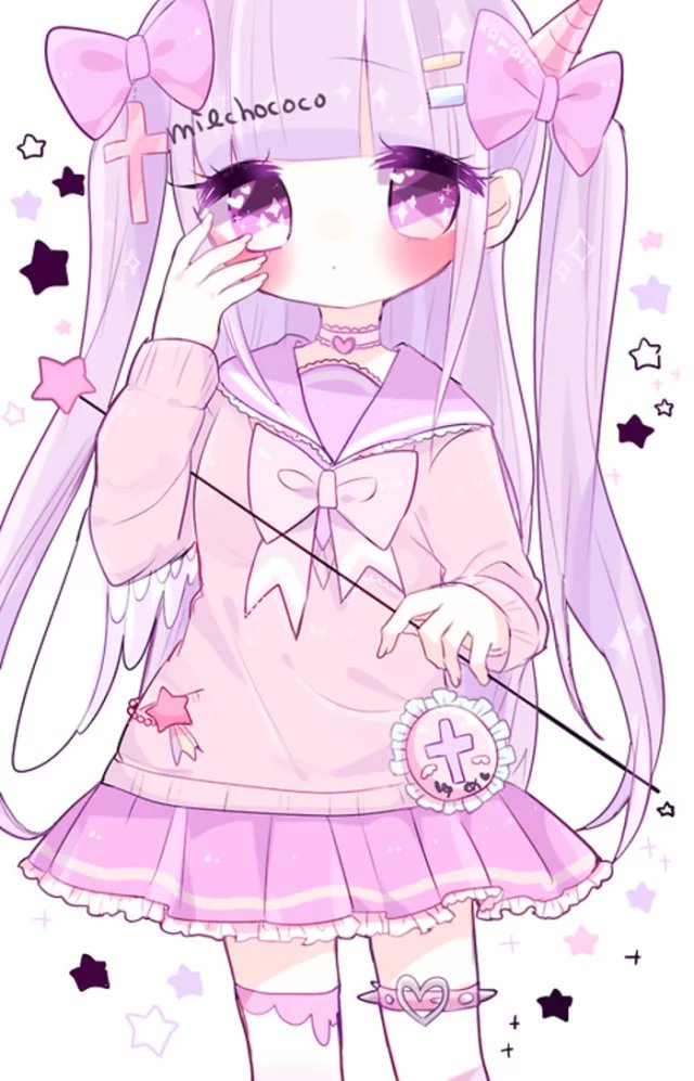 iphone壁纸 电脑壁纸 插画 文字 动漫 平铺 萌物 软妹 少女心 粉色