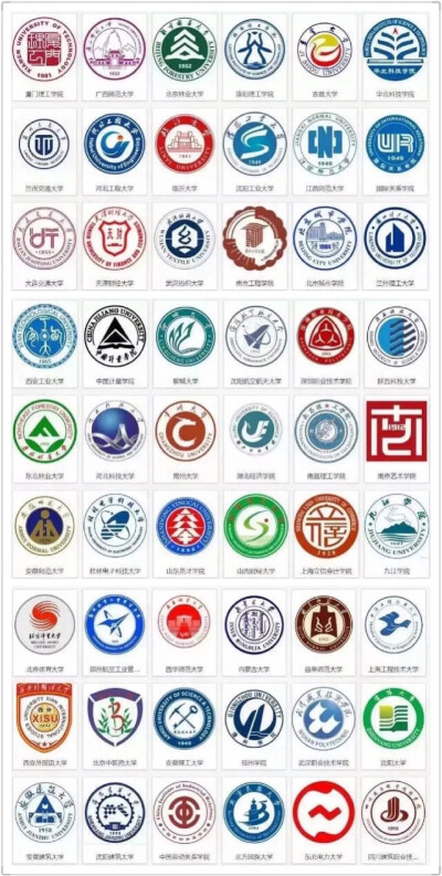 中国所有大学的校徽图片