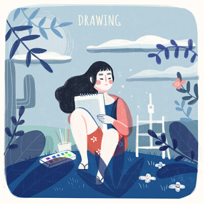 查看《summer day【七月】》原图,原图尺寸:500x500 0 17 我爱插画