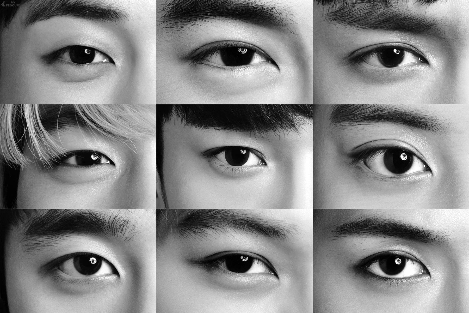 exo 眼睛特写