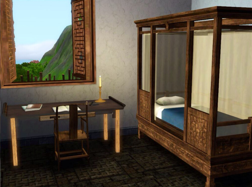 古代房屋 古代背景 古代场景 古风 竹屋 木屋 室内 风景 农家小院