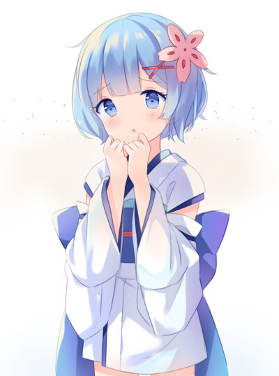 插画手绘 二次元 少女 唯美 萌 re:从零开始的异世界生活 雷姆