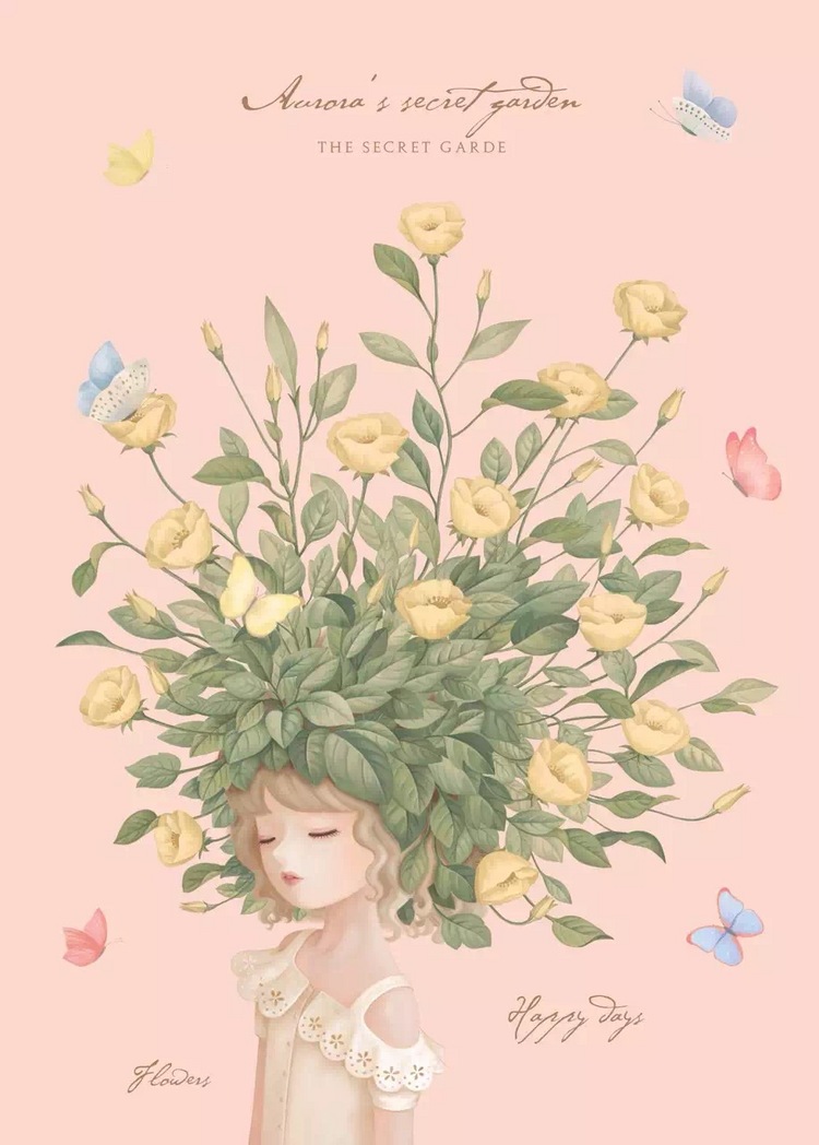 意境 插画 女生头像 高清壁纸 卡通壁纸 人物 森系 清新 聊天壁纸