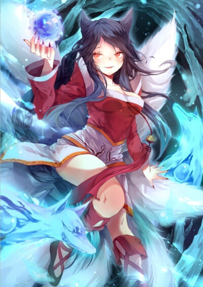 lol 阿狸 九尾妖狐 英雄联盟同人图