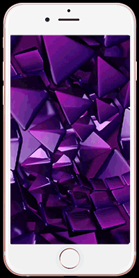 三角 紫 炫酷 3d 特效 动画 穿梭 隧道 动态 锁屏 livephoto 动图