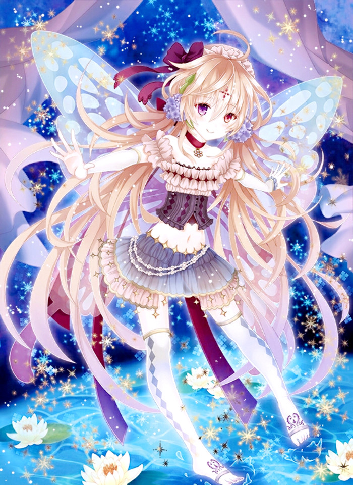 二次元异色瞳少女