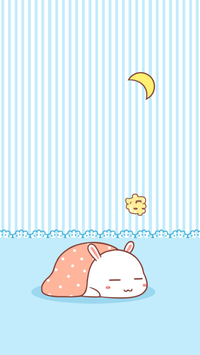 壁纸 点点兔 屏保 手机壳 萌 卡通 @文文漫画