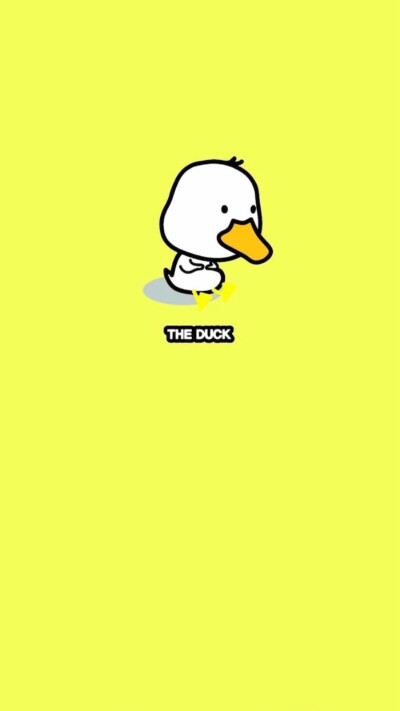 黄色系 简单 清新 卡通 手机屏保