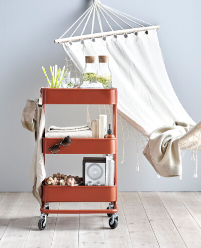 rskog 拉斯克 手推车还可以用来放饮料,书和音乐设备,让你尽享轻松