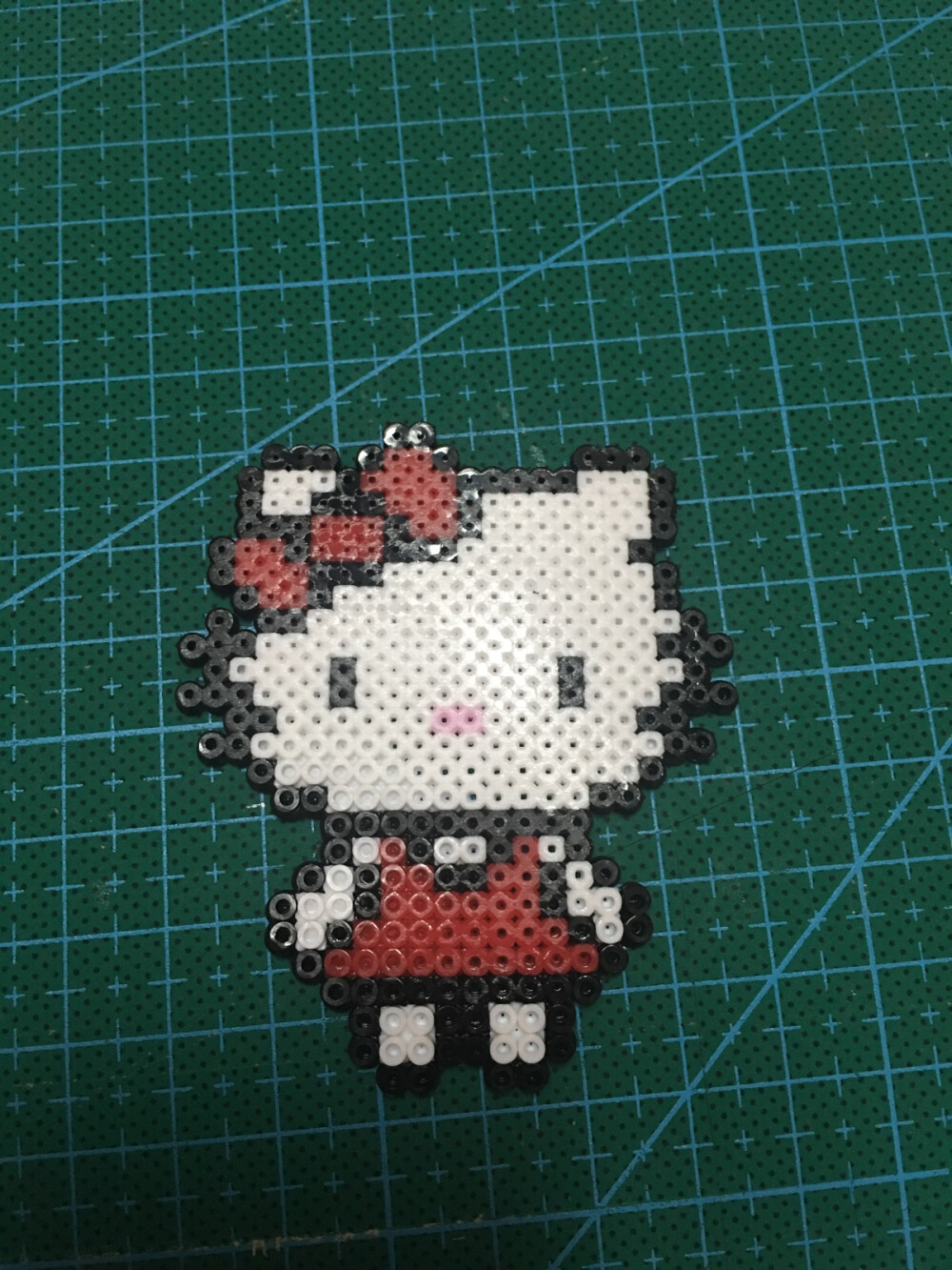 拼豆作品,hello kitty